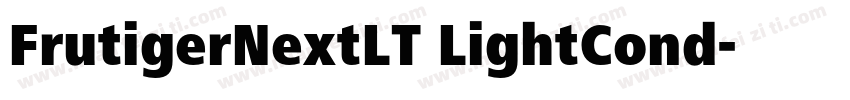 FrutigerNextLT LightCond字体转换